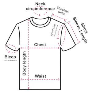 T-shirt Size Measurement
