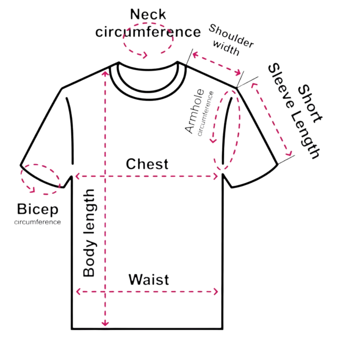 T-shirt Size Measurement